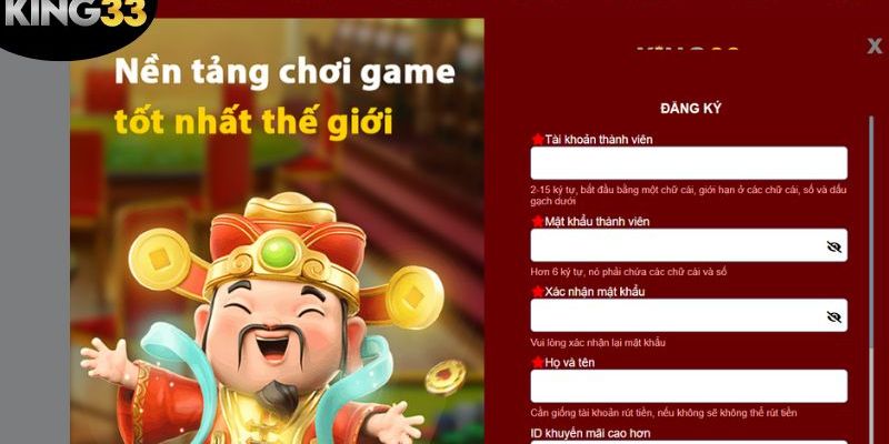 Hướng dẫn đăng ký King33